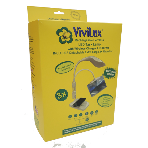 Punch with Judy > ViviLux LED Task Lamp with Wireless Charger AND 6" x